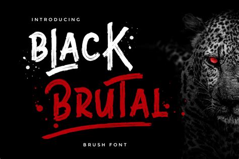 Black Brutal Brush Script Font Dafont Free