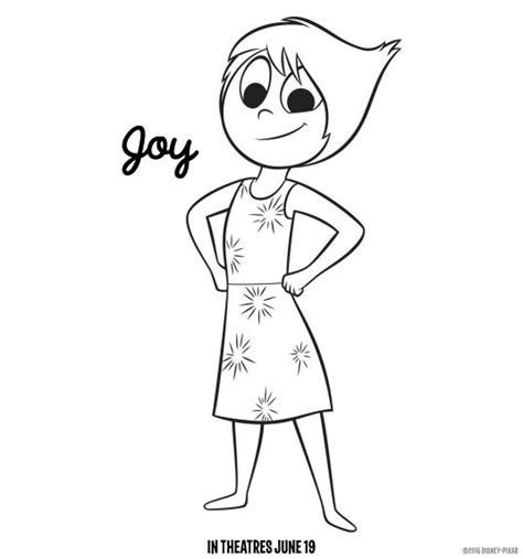 Inside out joy coloring page printable for kids. 17 Free Inside Out Printable Activities - Mrs. Kathy King