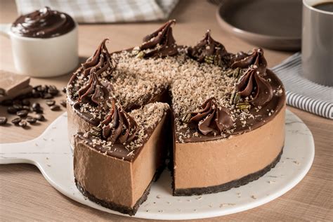 Cheesecake de Chocolate y Café sin Horno Receta Cheesecake de