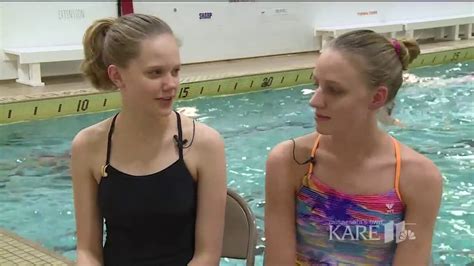 Synchronized Swimming Sisters Making A Splash At State Youtube