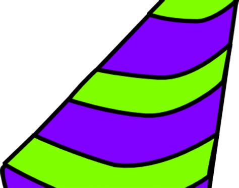 Birthday Hat Clipart Purple Birthday Stripes Hat Clipart Png