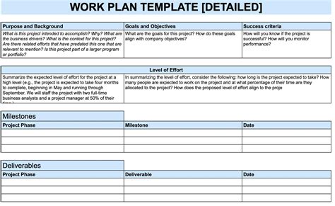 10 Free Work Plan Templates To Organize Your Projects