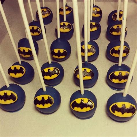 Batman Cake Pops Batman Themed Birthday Party Batman Birthday Cakes