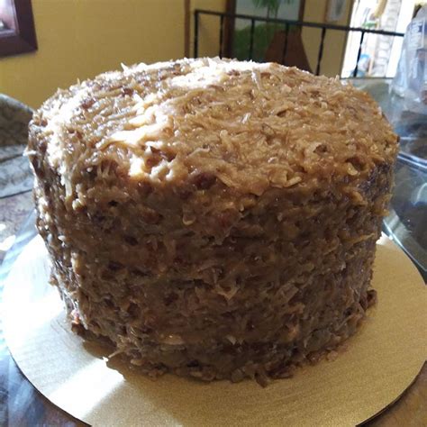 Stack the second cake round on top. 3 Layer German Chocolate Cake - Recipes