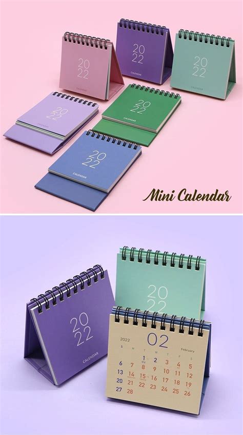 Desk Calendar Simple Mini Desk Calendar Cute Calendar Mini Calendars