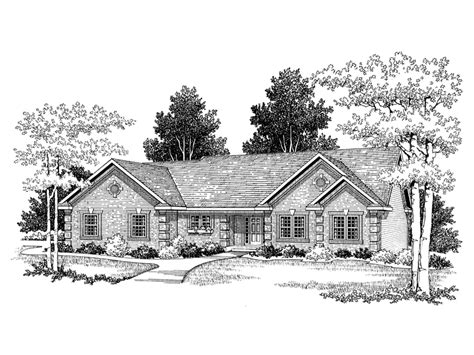 Robbinsdale Brick Ranch Home Plan 051d 0054 Shop House Plans And More