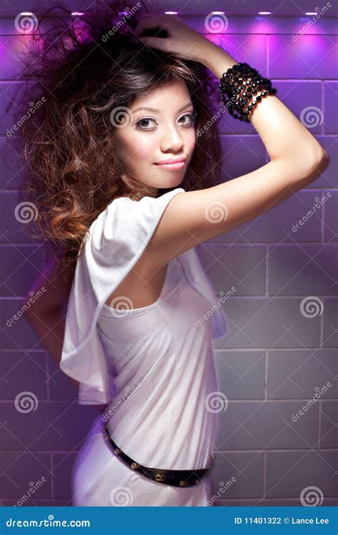 Beautiful Party Girl With Wine Glass Royalty Free Stock Image