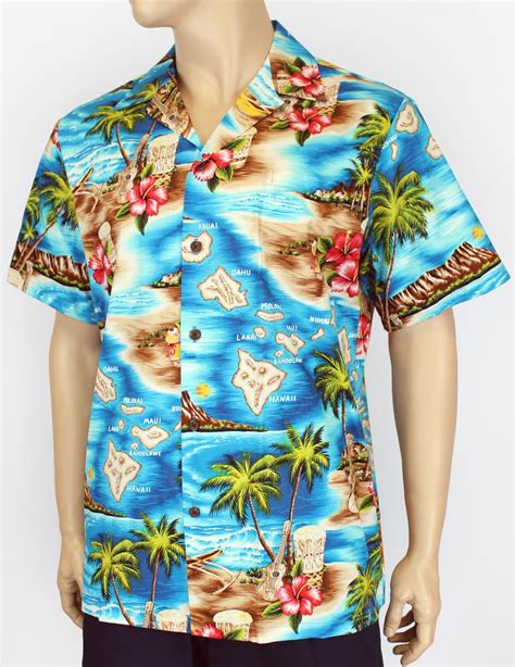 Aloha Shirt S Hawaii Island Design With Polynesian Flavor