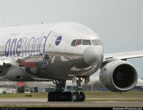 American Airlines Oneworld Livery N791an Boeing 777 200er At London