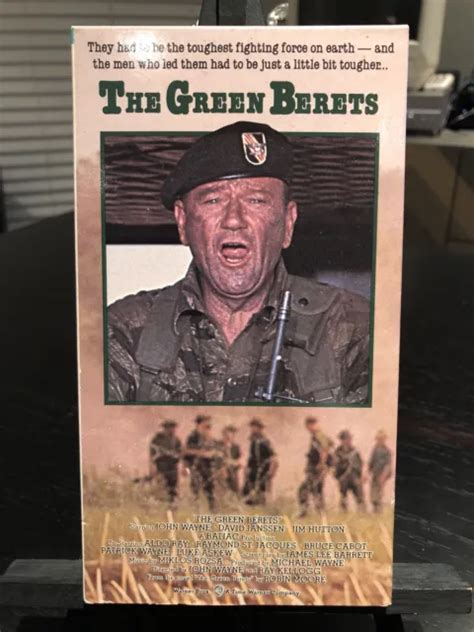 The Green Berets Vhs 1990 1968 Robin Moore John Wayne Kellogg Vietnam