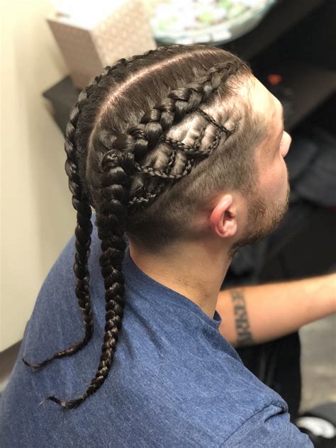 Casual Braids For Guys With Long Hair