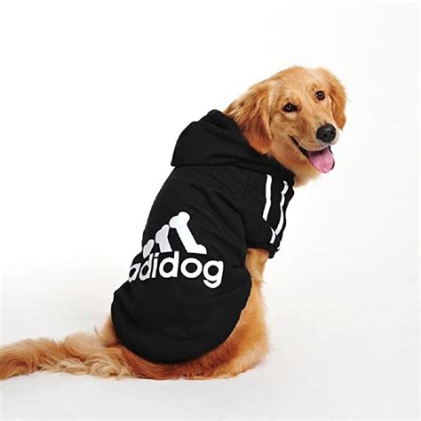 Buttoned Adidog Large Dog Hoodie Size 5 Xl To 8 Xl And Colours