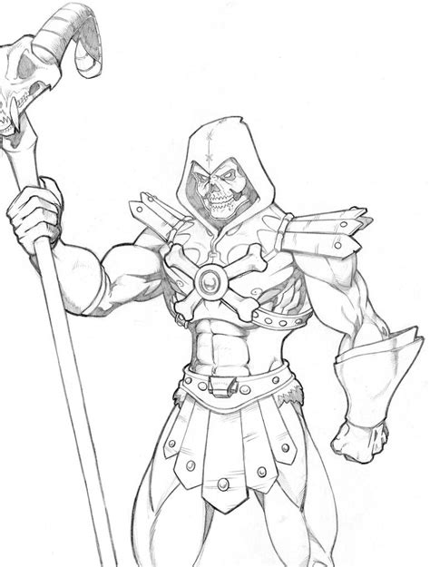 Hordak Skeletor Coloring Page Coloring Pages