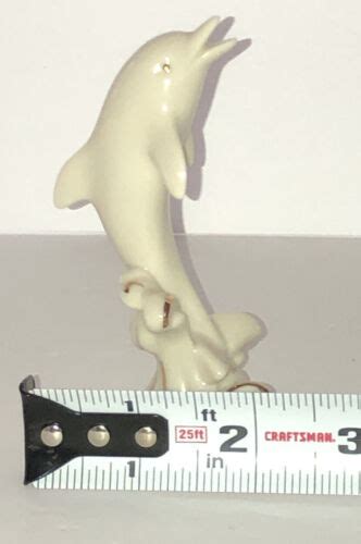 Lenox Collection Fine China 24k Gold Trim Ivory Dolphin Figurine Ebay