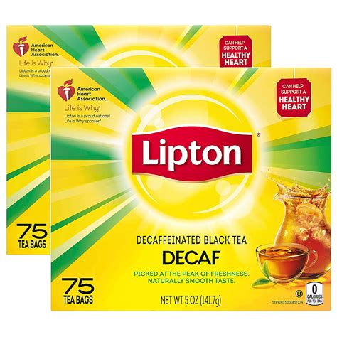 Lipton Tea Bags Decaffeinated Black Tea Can Help Support A Healthy