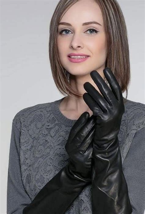 pin by king cappie on brunettes leather gloves women black leather gloves elegant gloves