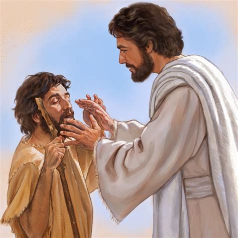Jesus Healing The Blind Man Blinds