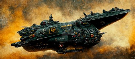 Warhammer 40k Imperial Navy Spaceship By Taggedzi On Deviantart