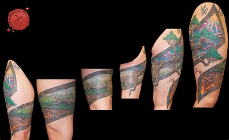 Scroll Tattoo Leg Wrap Around Flickr Photo Sharing