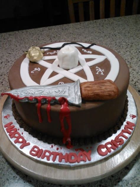 A cake that doesn't even need icing to taste fantastic. Themed Birthday Cake From The Tv Show The Supernatural ...