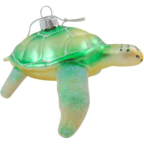 Sea Turtle Ornament Blown Glass Hanging Christmas Decoration Walmart