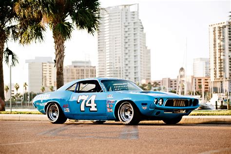 1973 Dodge Challenger Nascar Muscle Cars American Cars Old Car