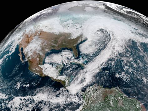 See The Bomb Cyclone Storm Hit The Northeast Us In Satellite Photos