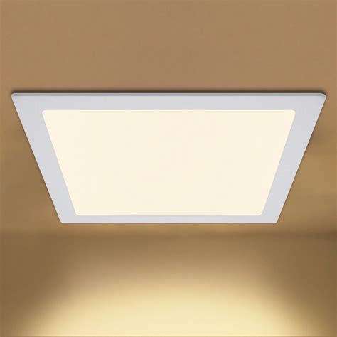 24w Led Square Recessed Ceiling Flat Panel Down Light Warm White 300 X 300 5056151723249 Ebay