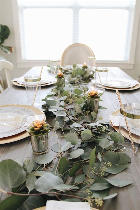 How To Use Greenery To Frame Your Tablescape — White Thread