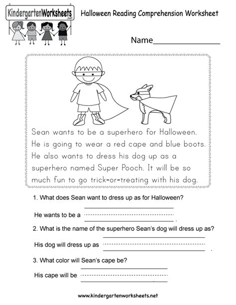 We more strongly encourage you to use these texts online. Free Printable Halloween Reading Comprehension Worksheet ...