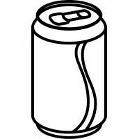 Soda Can Drawing Clipart Best Sketch Coloring Page