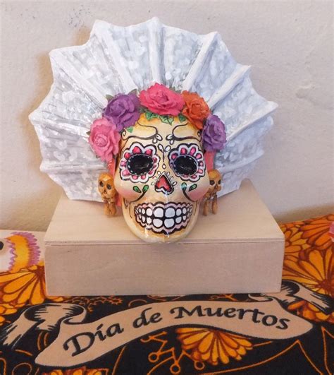 Day Of The Dead Paper Mache Oaxaca Skull Calaca Day Of The Dead