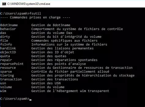 Liste Des Commandes De Linvite De Commandes De Windows Cmd