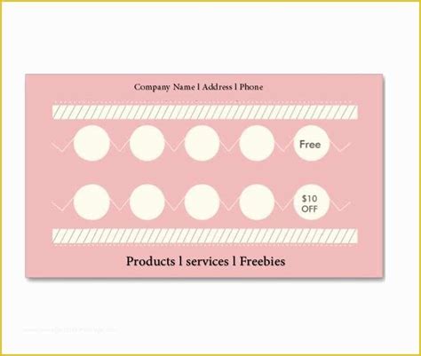 free printable loyalty card template of 30 printable punch reward card templates [ free
