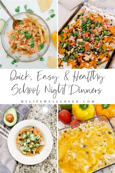 Quick And Easy School Night Dinners Healthy By Heather Brown