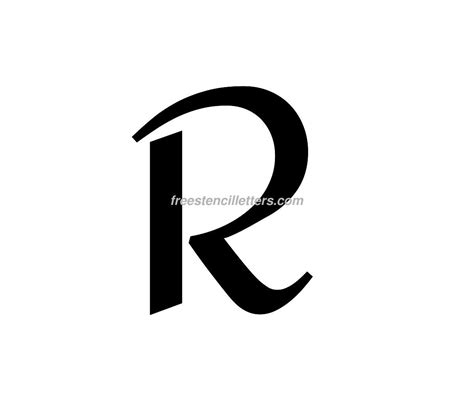 Print R Letter Stencil Free Stencil Letters