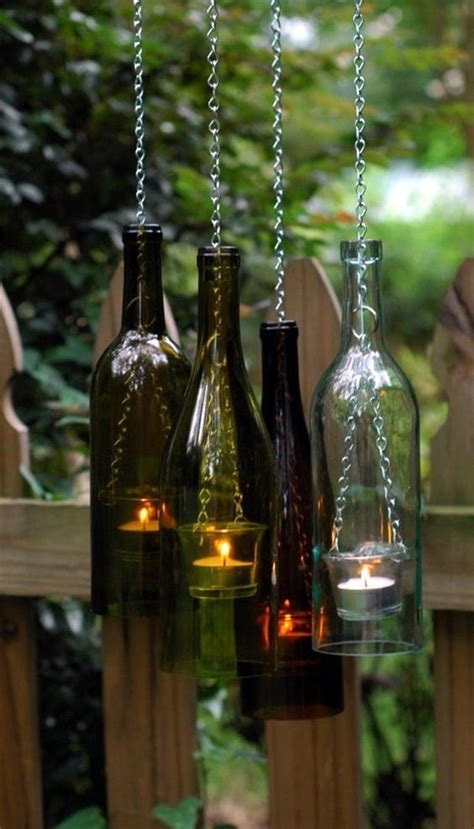 Cool Wine Bottles Craft Ideas 2 Más Wine Bottle Lanterns Old Wine