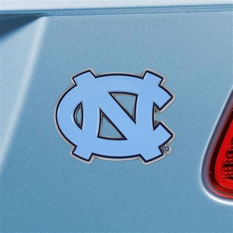 University Of North Carolina Blue Color Emblem Auto Accessories