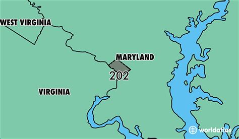 Where Is Area Code 202 Map Of Area Code 202 Washington Dc Area Code