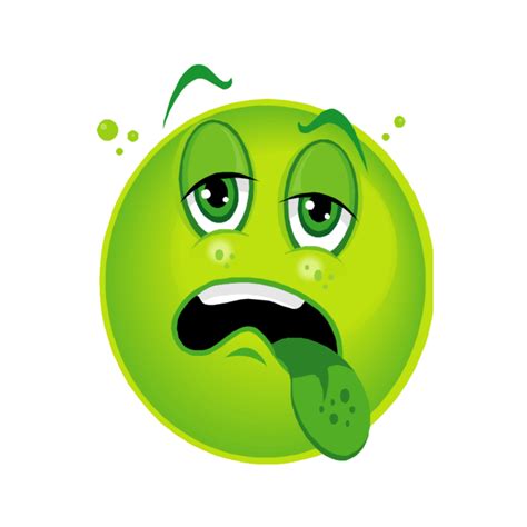 Mq Green Sick Emojis Emoji Sticker By Qoutesforlife