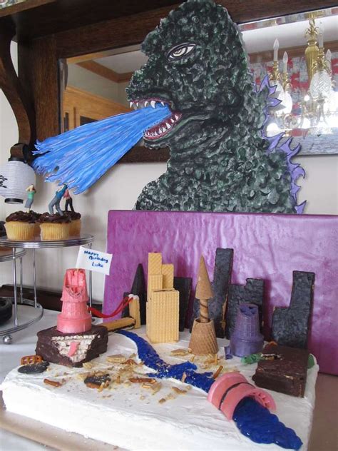 Godzilla Birthday Party Ideas Photo 5 Of 57 Catch My Party