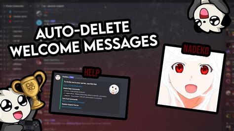 Discord Auto Delete Welcome Message Nadeko Bot Youtube