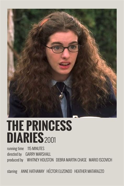 alternative minimalist movie show polaroid poster the princess diaries in 2020 iconic movie