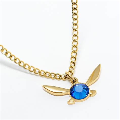 Navi Fairy Necklace Legend Of Zelda Inspired Gold Necklace Etsy