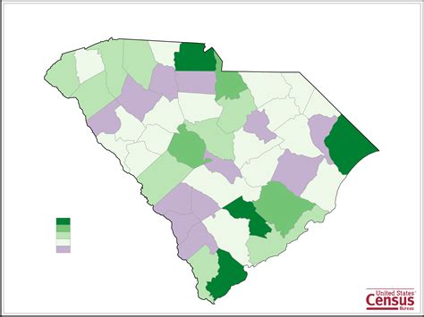 South Carolina County Population Change Map Free Download