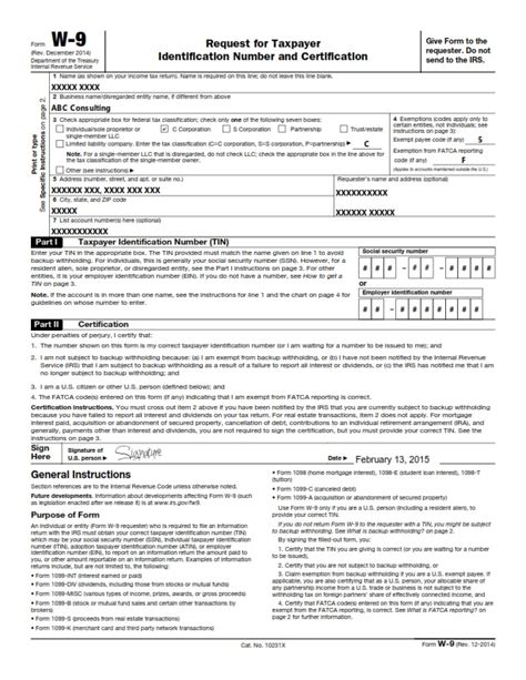 Blank W9 Form Online Printable Blank W9 Esign Genie