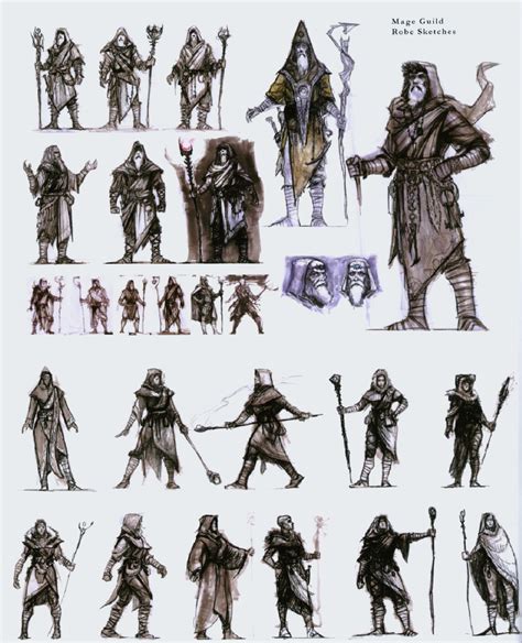 Skyrim Mage Guild From Artbook Skyrim Art Character Design Book Art