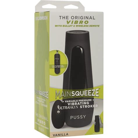 Main Squeeze The Original Ultraskyn Stroker Vibrating With Remote