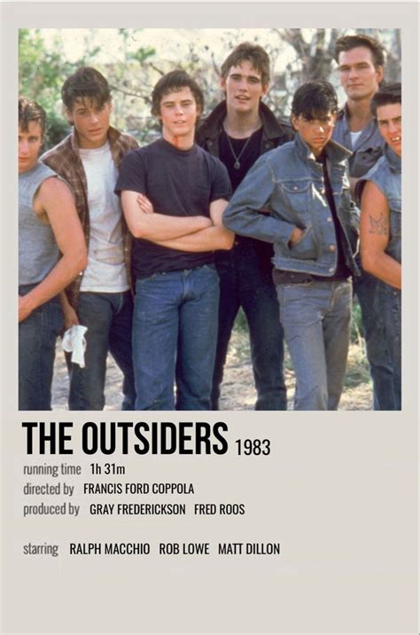 The Outsiders The Outsiders Outsiders Movie The Outsiders Imagines