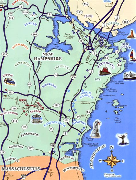 Seacoast Nh Map Of Coastal Nh Map Of Nh Coast Seacoast